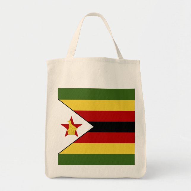 Bolso De Tela Bandera de Zimbabue (Frente)