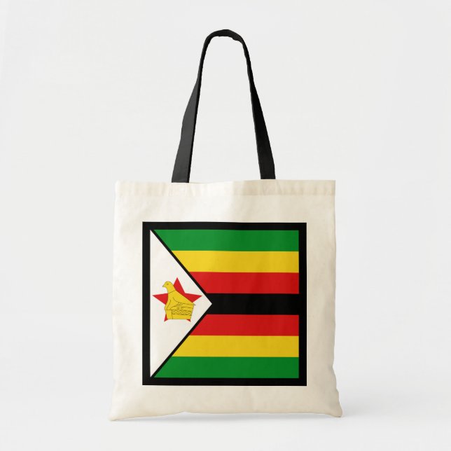 Bolso De Tela Bandera de Zimbabue (Frente)