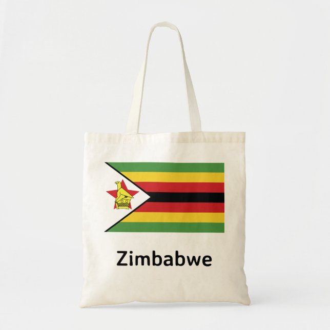 Bolso De Tela Bandera de Zimbabue (Frente)