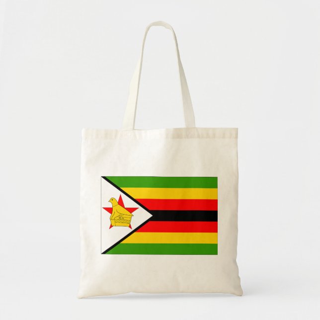 Bolso De Tela Bandera de Zimbabwe (Frente)