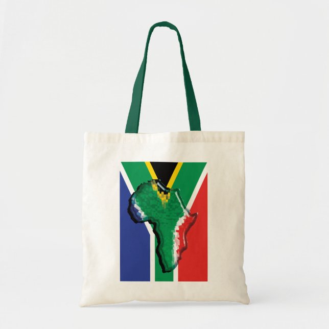 Bolso De Tela Bandera del africano de Suráfrica RSA (Frente)