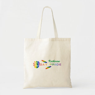 Bolso De Tela Bandera del Arcoíris de la Rosa de Orgullo Gay Per