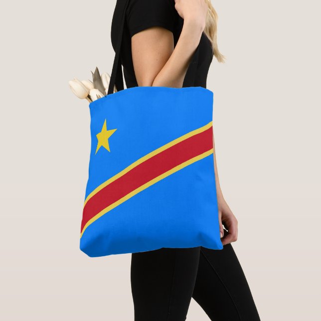 Bolso De Tela Bandera del Congo (Detalle)