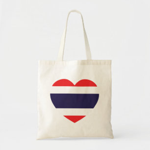 Bolso De Tela Bandera del Corazón de Tailandia
