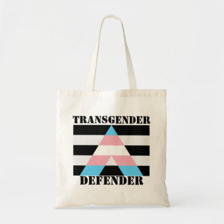 Bolso De Tela Bandera del defensor transgénero del aliado direct