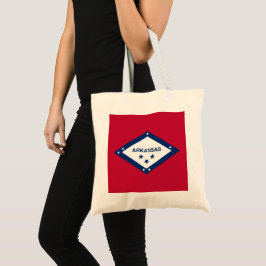 Bolso De Tela Bandera del estado de Arkansas