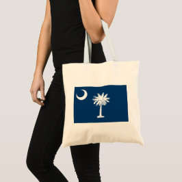 Bolso De Tela Bandera del estado de Carolina del Sur