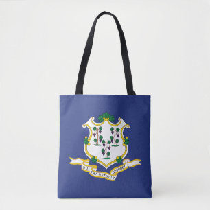 Bolso De Tela Bandera del estado de Connecticut