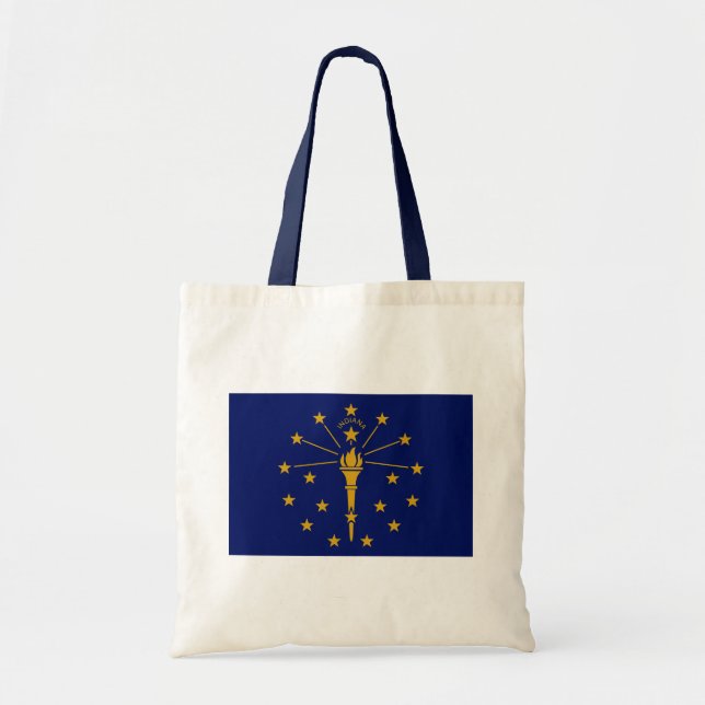 Bolso De Tela Bandera del Estado de Indiana (Frente)