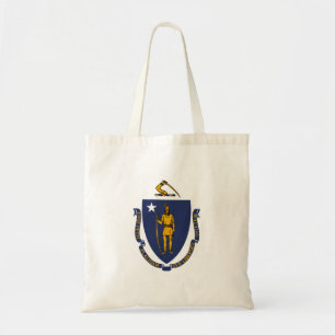 Bolso De Tela Bandera del estado de Massachusetts