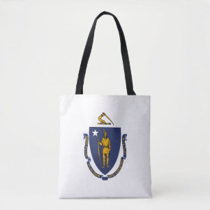 Bolso De Tela Bandera del estado de Massachusetts