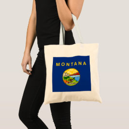 Bolso De Tela Bandera del Estado de Montana