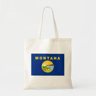 Bolso De Tela Bandera del estado de Montana