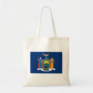 Bolso De Tela Bandera del estado de Nueva York
