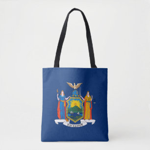 Bolso De Tela Bandera del estado de Nueva York