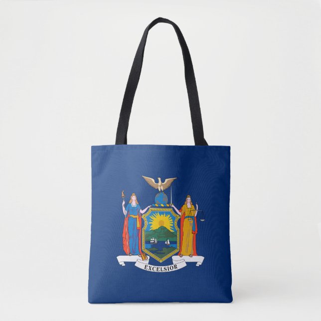 Bolso De Tela Bandera del Estado de Nueva York (Anverso)