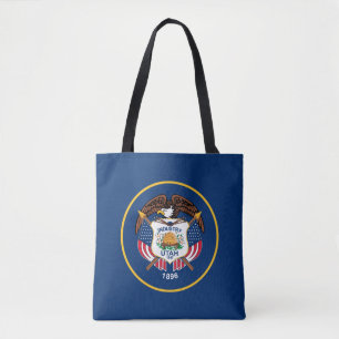 Bolso De Tela Bandera del estado de Utah