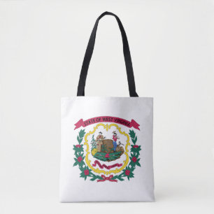 Bolso De Tela Bandera del estado de Virginia Occidental