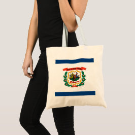 Bolso De Tela Bandera del estado de Virginia Occidental