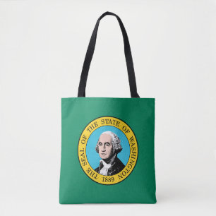Bolso De Tela Bandera del estado de Washington