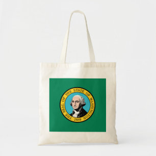Bolso De Tela Bandera del Estado de Washington
