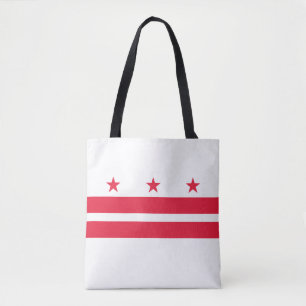 Bolso De Tela Bandera del estado de Washington DC
