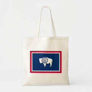 Bolso De Tela Bandera del estado de Wyoming