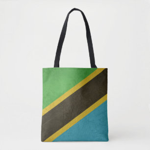 Bolso De Tela Bandera del estado soberano del Grunge de Tanzania