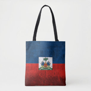 Bolso De Tela Bandera del Grunge de Haití
