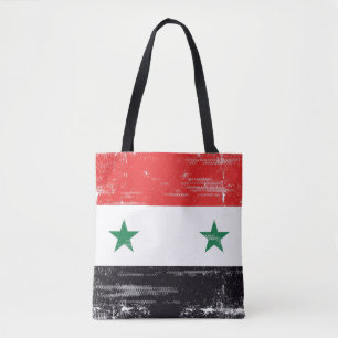 Bolso De Tela Bandera del Grunge de Siria