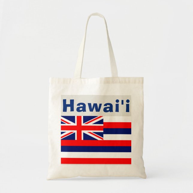 Bolso De Tela Bandera del Hawaiian de Hawaii (Frente)