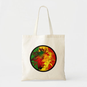 Bolso De Tela bandera del león del reggae del rasta