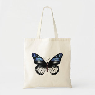 Bolso De Tela Bandera del monarca de la mariposa de Estonia