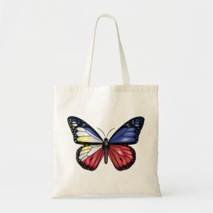 Bolso De Tela Bandera del monarca de la mariposa de Filipinas