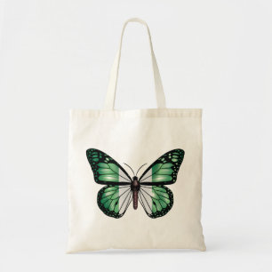 Bolso De Tela Bandera del monarca de la mariposa de Nigeria