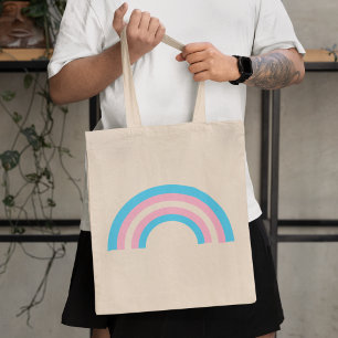Bolso De Tela Bandera del Orgullo Arcoiris transgénero