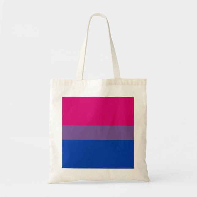 Bolso De Tela Bandera del Orgullo Bisexual (Frente)
