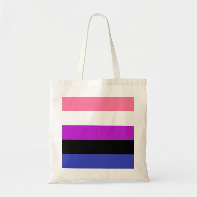 Bolso De Tela Bandera del Orgullo de Gélulos (Frente)
