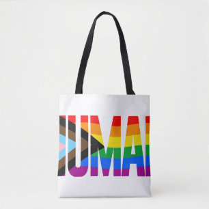 Bolso De Tela Bandera del Orgullo de Inclusividad Humana