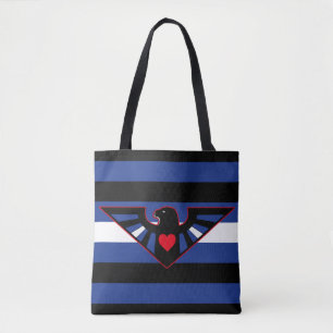 Bolso De Tela Bandera del Orgullo del Águila de Cuero