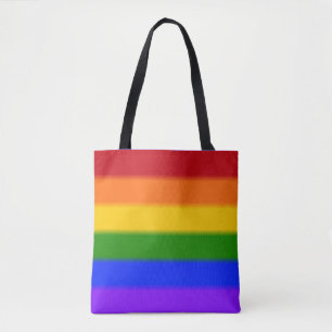 Bolso De Tela Bandera del orgullo gay arcoiris caído