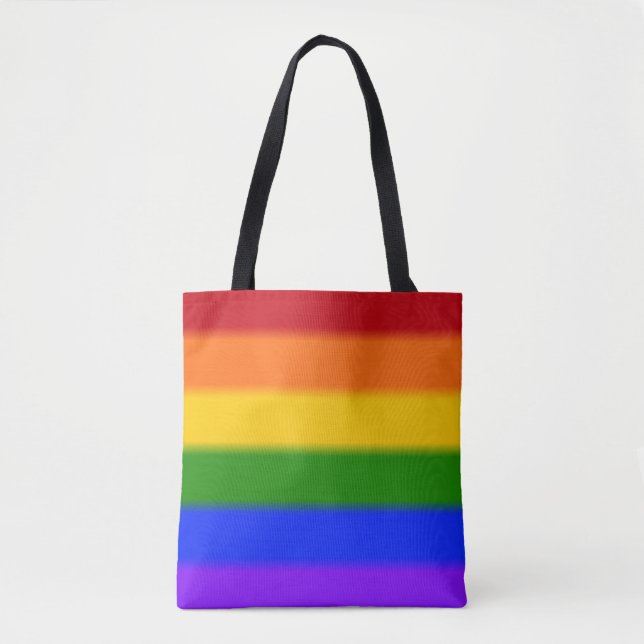 Bolso De Tela Bandera del orgullo gay caído (Anverso)