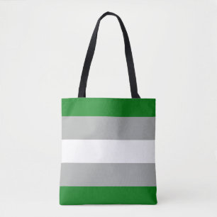Bolso De Tela Bandera del Orgullo Grisromántico