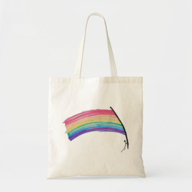 Bolso De Tela Bandera del Orgullo Iris (Frente)