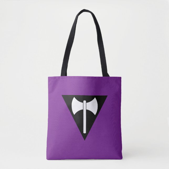 Bolso De Tela Bandera del Orgullo Lesbiano (Anverso)