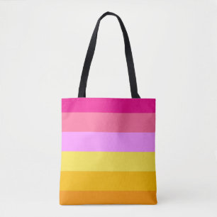Bolso De Tela Bandera del Orgullo Lesbiano (Alba)