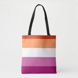 Bolso De Tela Bandera del Orgullo Lesbiano LGBTQ
