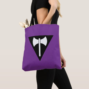 Bolso De Tela Bandera del orgullo lésbico SlipperyJoe feminista 