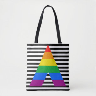 Bolso De Tela Bandera del Orgullo LGBT coloreada en todo el mund