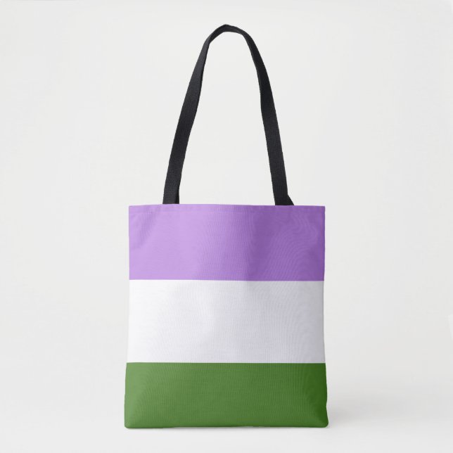 Bolso De Tela Bandera del Orgullo LGBTQ Género (Anverso)